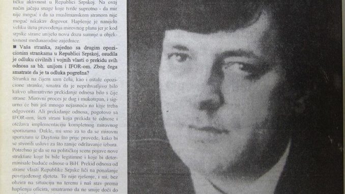 Leutar.net Milorad Dodik 1996. godine: Karadžić i Mladić moraju u Haag