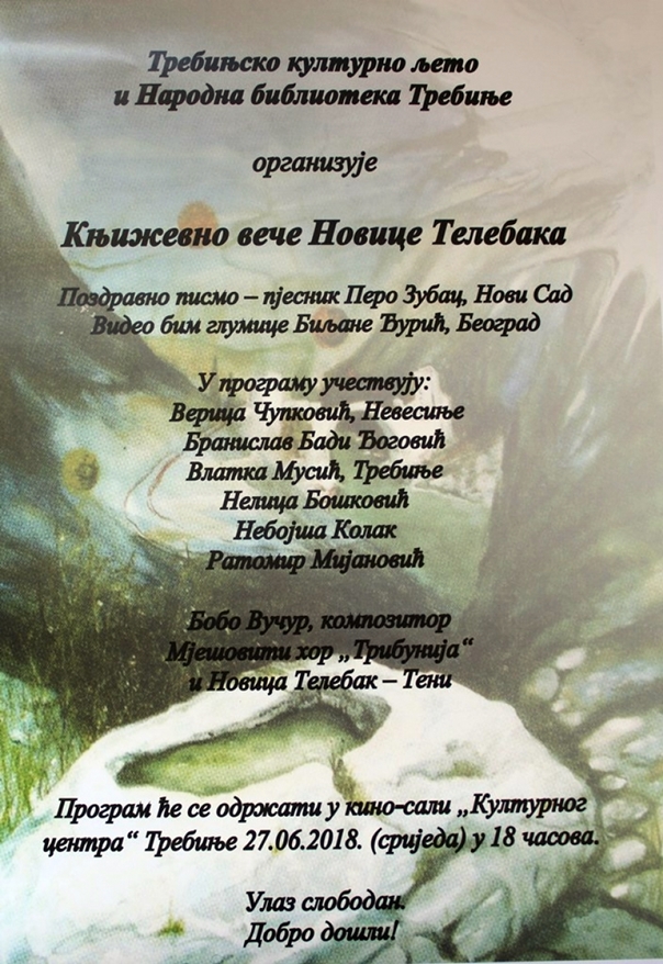 Leutar.net Književno veče Novice Telebaka