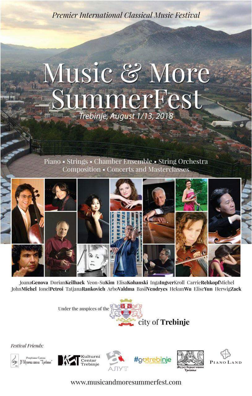 U Trebinju sutra počinje međunarodni festival klasične muzike "Music & More SummerFest" Leutar.net Leutar.net U Trebinju sutra počinje međunarodni festival klasične muzike "Music & More SummerFest"
