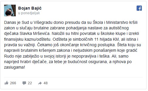 Leutar.net Znate li da se Slavko Mršević vraća u školu?! Znate li da je pobijedio?!