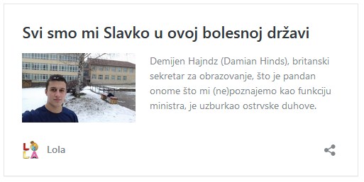 Leutar.net Znate li da se Slavko Mršević vraća u školu?! Znate li da je pobijedio?!
