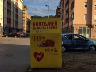 Leutar.net Snimljeno obijanje humanitarnog kontejnera u Banjaluci (VIDEO)