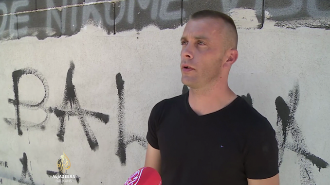 Leutar.net Gornji Vakuf: Sam ispisao uvredljive poruke Bošnjacima na svojoj kući