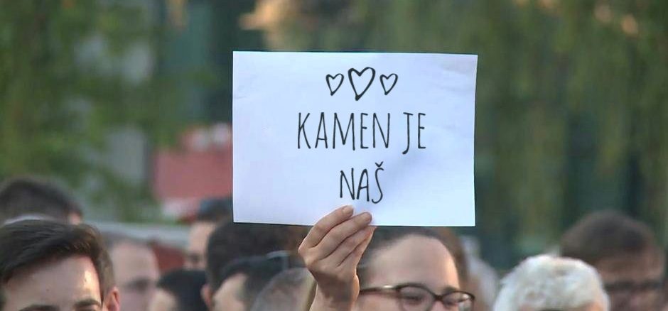 Leutar.net Protest Zupčana: Ne damo naš kamen temeljac za aerodrom