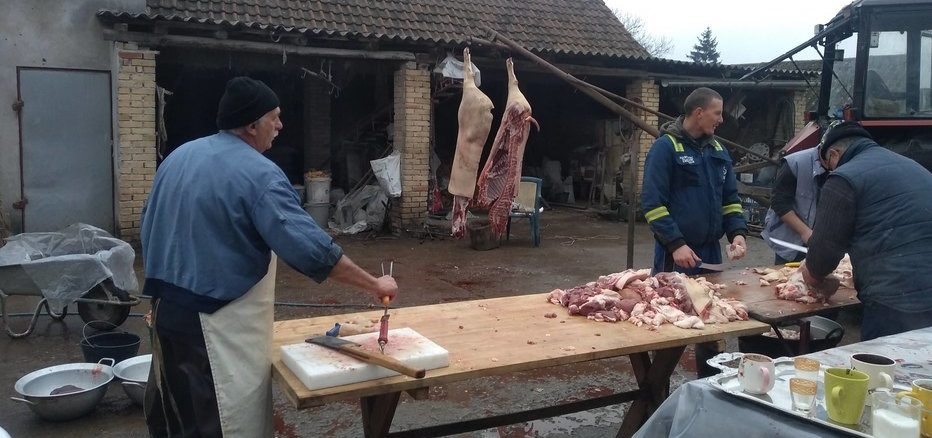 Leutar.net Istukao ženu tokom svinjokolja jer je donijela mlaku vodu za šurenje