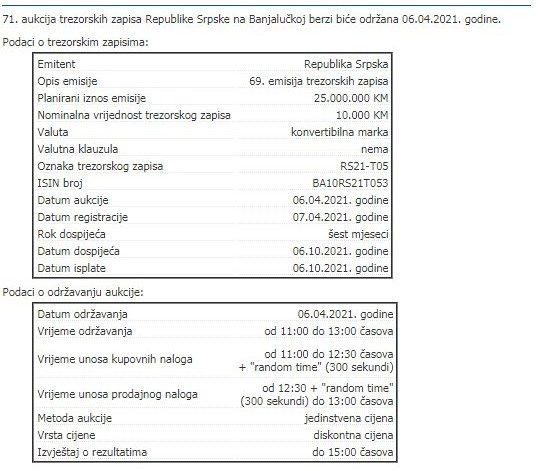 Leutar.net Republika Srpska se zadužuje sedmi put u 2021. godini
