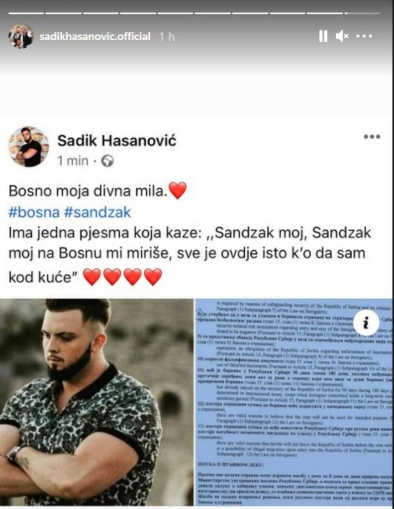 Leutar.net Sadik se ne kaje: Pa šta ako sam veličao Orića imam pravo, pevaću u Sandžaku?!