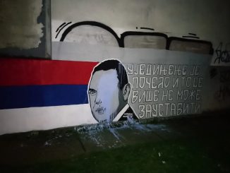 Leutar.net Ništa nije orlova vijeka: Uništen Vulinov mural