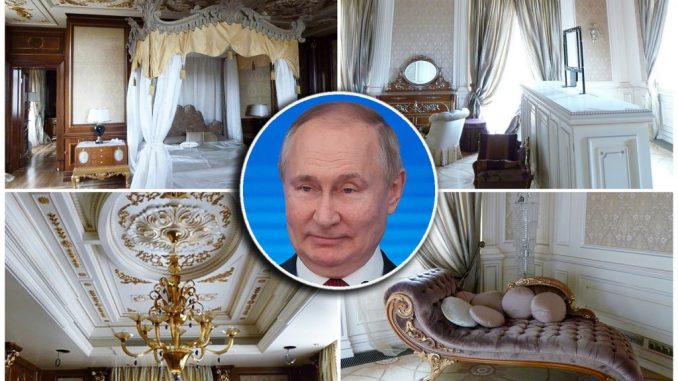 Leutar.net Zlato, baldahini, fontane i kič: Zavirite u Putinov dvorac na Crnom moru FOTO