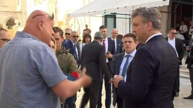 Leutar.net Dubrovački branitelj Anđušić vikao na premijera i ministra u Dubrovniku