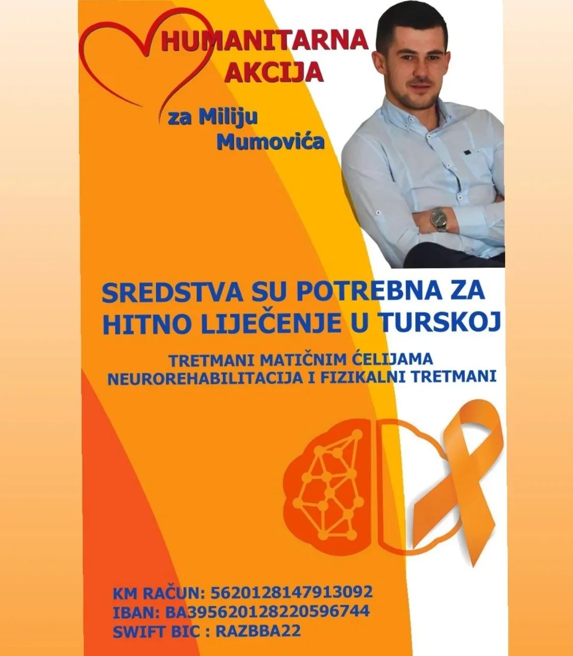 Leutar.net Pomozimo Miliji Mumoviću u borbi protiv multiple skleroze