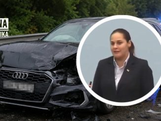 Leutar.net Anja Ljubojević slupala službeni audi u četiri sata po noći