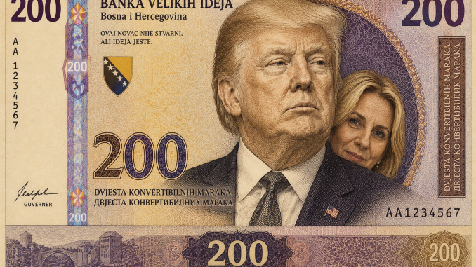 Leutar.net Željka predlaže: Trampov lik na novčanici od 200 KM?!